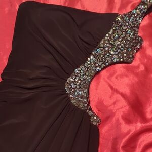 Elegant Black Dress with Sequin Detail